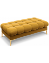 Mamaia puf til sofa i velour 133 x 62 cm - Guld/Gul
