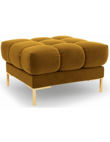 Billede af Mamaia puf til sofa i velour 60 x 60 cm - Guld/Gul