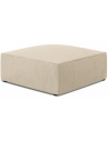 Ruby puf til sofa i corduroy 93 x 93 cm - Lys beige