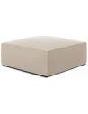 Ruby puf til sofa i velour 93 x 93 cm - Beige