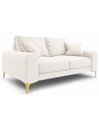 Larnite 2-personers sofa i polyester B172 cm – Guld/Lys beige
