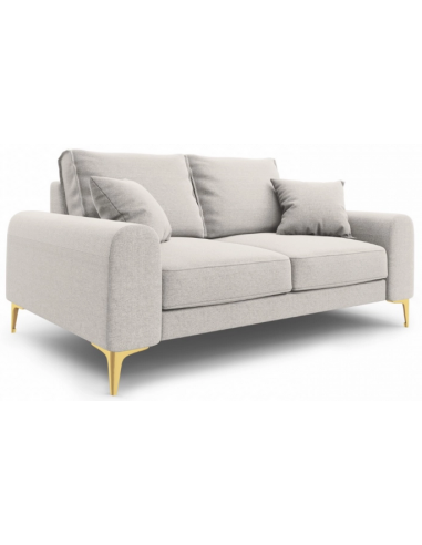 Larnite 2-personers sofa i polyester B172 cm – Guld/Lysegrå