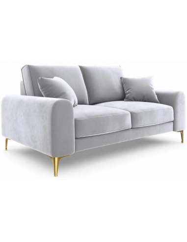 Larnite 2-personers sofa i velour B172 cm – Guld/Sølvgrå