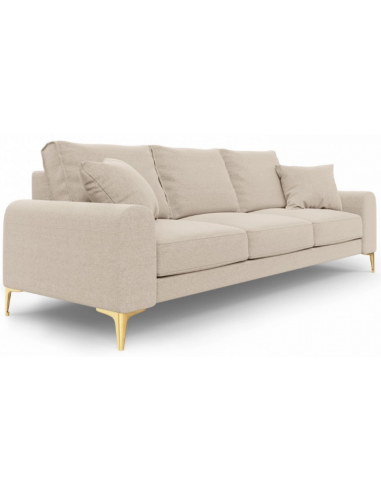 Larnite 3-personers sofa i polyester B222 cm – Guld/Beige