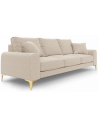 Larnite 3-personers sofa i polyester B222 cm - Guld/Beige