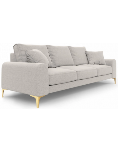 Larnite 3-personers sofa i polyester B222 cm – Guld/Lysegrå
