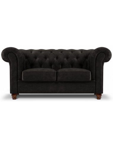 Lapis 2-personers sofa i bøgetræ og velour B170 cm – Brun/Mørkegrå