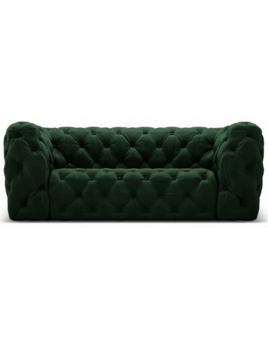 Iggy 2-personers sofa i velour B180 cm – Flaskegrøn