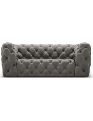Iggy 2-personers sofa i velour B180 cm – Lysegrå