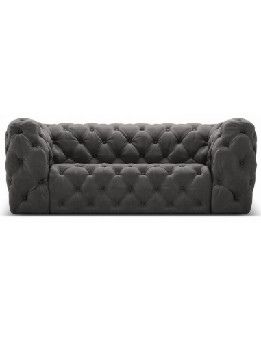 Iggy 2-personers sofa i velour B180 cm – Grå