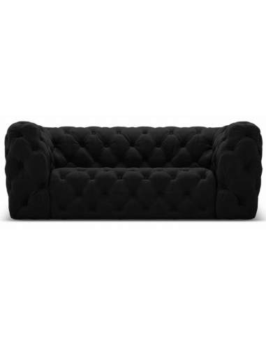 Iggy 2-personers sofa i velour B180 cm – Sort