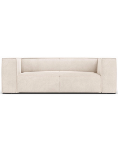 Agawa 2-personers sofa i polyester B211 cm – Sort/Lys beige