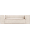 Agawa 2-personers sofa i polyester B211 cm - Sort/Lys beige