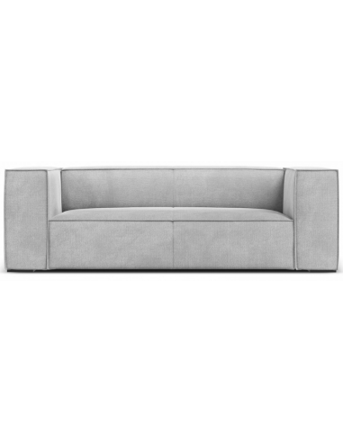 Agawa 2-personers sofa i polyester B211 cm – Sort/Sølvgrå