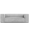Agawa 2-personers sofa i polyester B211 cm - Sort/Sølvgrå