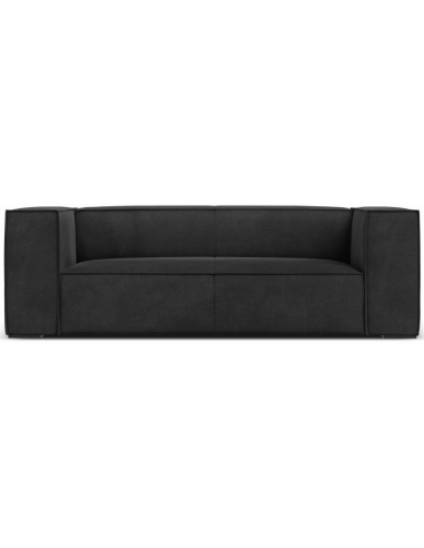 Agawa 2-personers sofa i polyester B211 cm – Sort/Mørkegrå