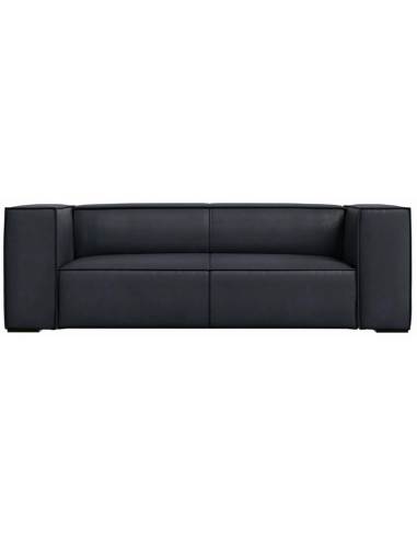 Agawa 2-personers sofa i læder B211 cm – Sort/Blå