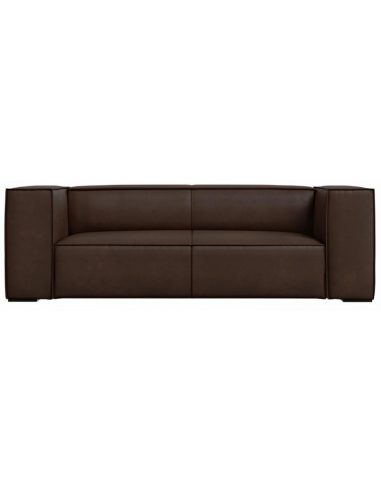 Agawa 2-personers sofa i læder B211 cm – Sort/Mørkebrun