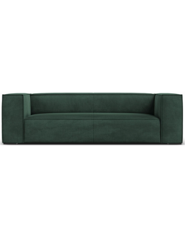 Agawa 3-personers sofa i polyester B227 cm – Sort/Grøn