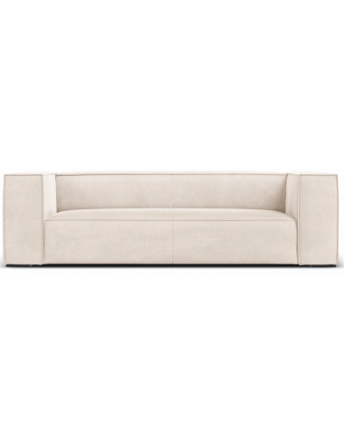 Agawa 3-personers sofa i polyester B227 cm – Sort/Lys beige