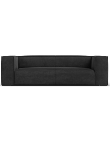 Agawa 3-personers sofa i polyester B227 cm – Sort/Mørkegrå