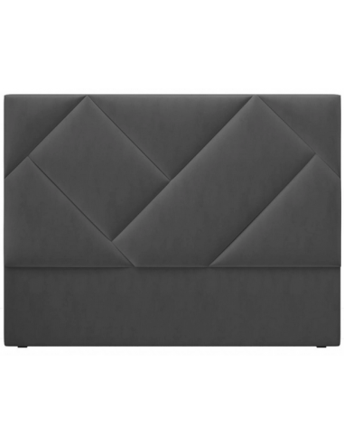 Billede af Arkose sengegavl i velour 180 x 120 cm - Mørkegrå