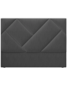 Arkose sengegavl i velour 180 x 120 cm - Mørkegrå