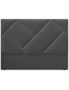 Arkose sengegavl i velour 200 x 120 cm - Mørkegrå