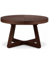 Dustin rundt spisebord med udtræk i egetræsfinér Ø130 - 230 x 130 cm - Brun