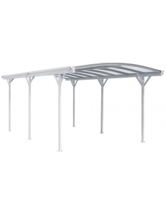 carport fritstående stål aluminium hvid