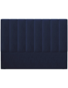 Marl sengegavl i velour 140 x 120 cm - Blå