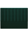 Marl sengegavl i velour 140 x 120 cm - Flaskegrøn