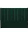 Marl sengegavl i velour 160 x 120 cm - Flaskegrøn