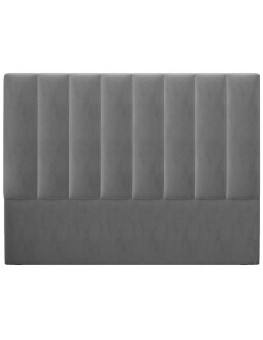 Billede af Marl sengegavl i velour 160 x 120 cm - Lysegrå