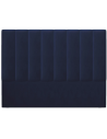 Marl sengegavl i velour 180 x 120 cm - Blå