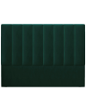 Marl sengegavl i velour 200 x 120 cm - Flaskegrøn