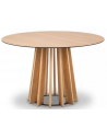 Mojave rundt spisebord i MDF og egetræsfinér Ø120 cm - Sort/Eg