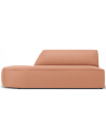 Ruby venstrevendt åben daybed i velour B181 cm - Pink