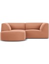 Ruby chaiselong sofa venstrevendt i velour B186 x D180 cm - Pink