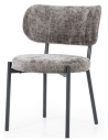Oasis spisebordsstol i metal og polyester H78,5 cm - Sort/Brun