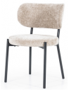 Oasis spisebordsstol i metal og polyester H78,5 cm - Sort/Taupe