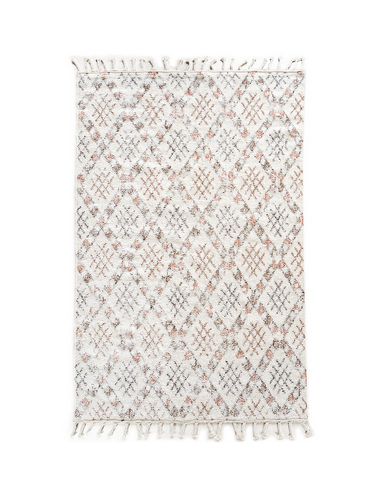 Billede af Mason tæppe i bomuld 300 x 200 cm - Hvid/Multi