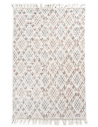 Mason tæppe i bomuld 300 x 200 cm - Hvid/Multi