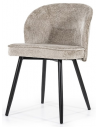 Riley spisebordsstol i metal og polyester H80 cm - Sort/Taupe