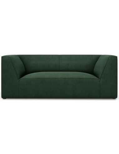 Ruby 2-personers sofa i polyester B174 x D92 cm – Sort/Grøn