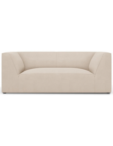 Ruby 2-personers sofa i polyester B174 x D92 cm – Sort/Beige