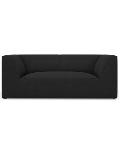 Ruby 2-personers sofa i polyester B174 x D92 cm – Sort/Sort