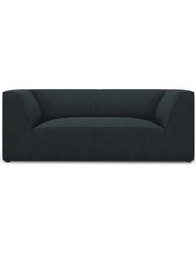 Ruby 2-personers sofa i corduroy B174 x D92 cm – Sort/Blå
