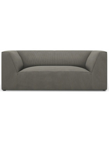 Ruby 2-personers sofa i corduroy B174 x D92 cm – Sort/Lysegrå