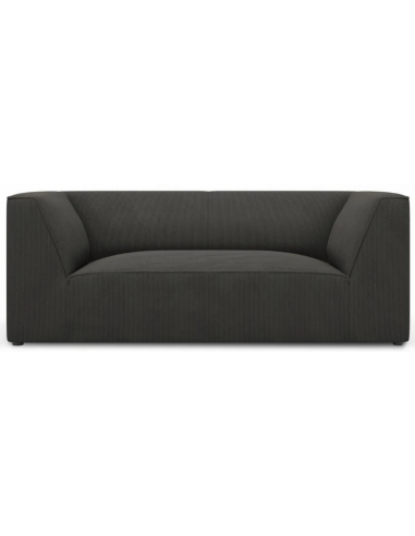 Ruby 2-personers sofa i corduroy B174 x D92 cm – Sort/Mørkegrå